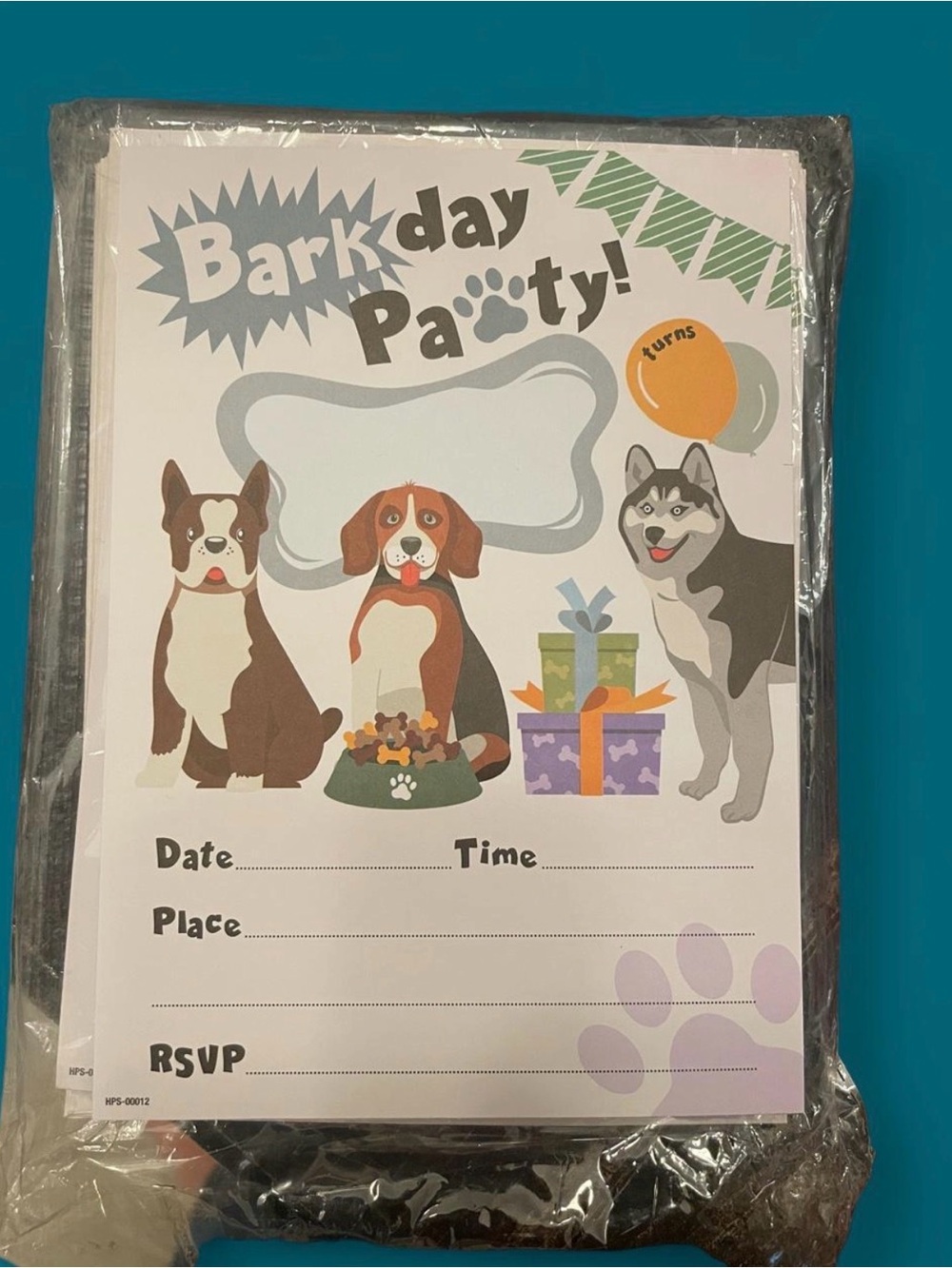 Barkday Party! Dog Birthday Invitations - White